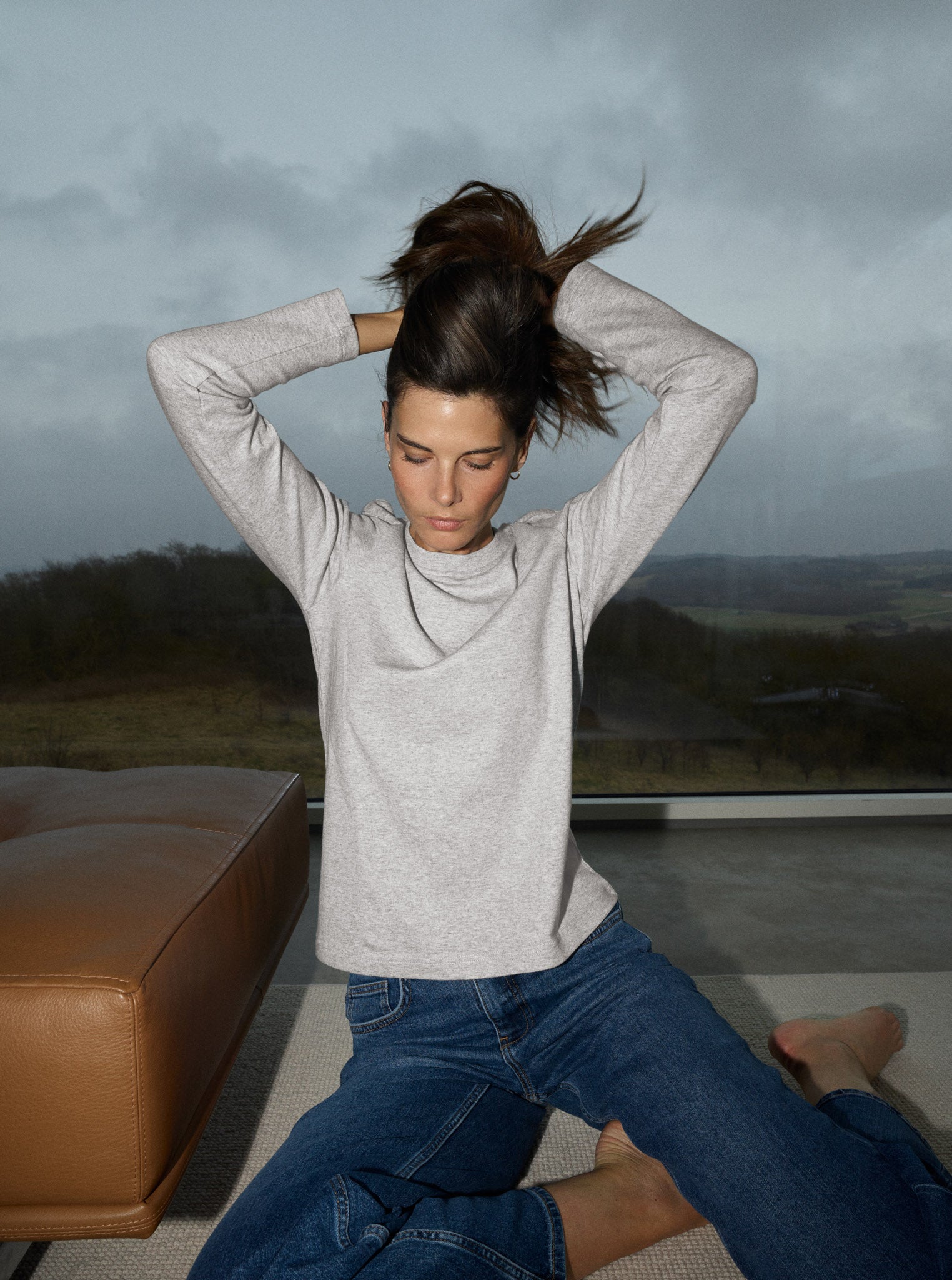 Modelshot / Grey Melange / Detail